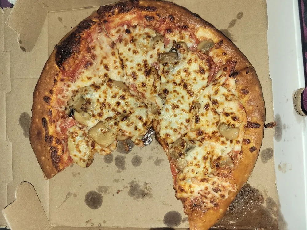 Pepperoni and Mushroom Pizza