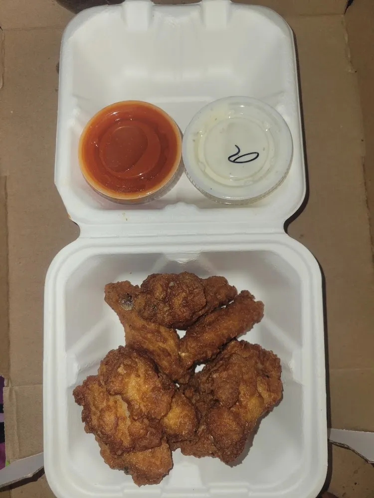 Plain Buffalo Wings w Ranch & Buffalo Sauce